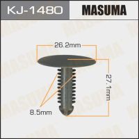 Клипса пластиковая крепежная MASUMA* KJ-1480