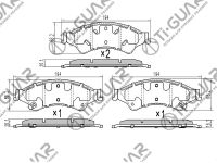 Тормозные колодки TG-5125/PN51001* Ti·GUAR