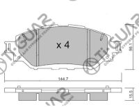 Тормозные колодки TG-1803/PN1803* Ti·GUAR