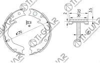 Тормозные колодки (РУЧНОГО ТОРМОЗА) TG-11622/FN0742* Ti·GUAR (комплект 4шт.) Тормозные колодки (РУЧНОГО ТОРМОЗА) TG-11622/FN0742* Ti·GUAR (комплект 4шт.)